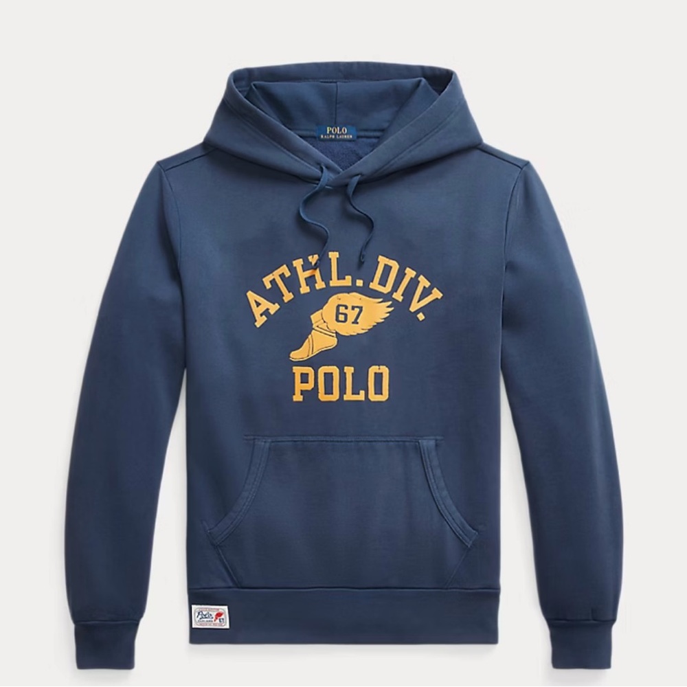 NWT Polo by Ralph Lauren Men's Blue Fleece Hoodie